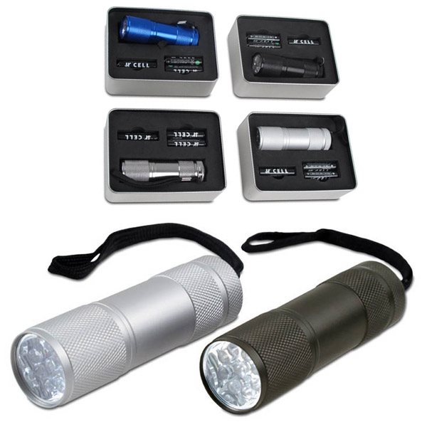 קוברה - פנס תשע נוריות לד רב עוצמה מאלומיניום