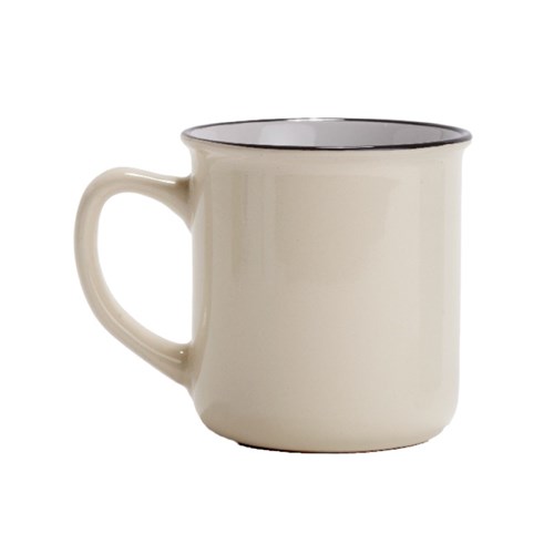 קרמל - ספל פורצלן בעיצוב רטרו מתאים להדפסת סובלימציה