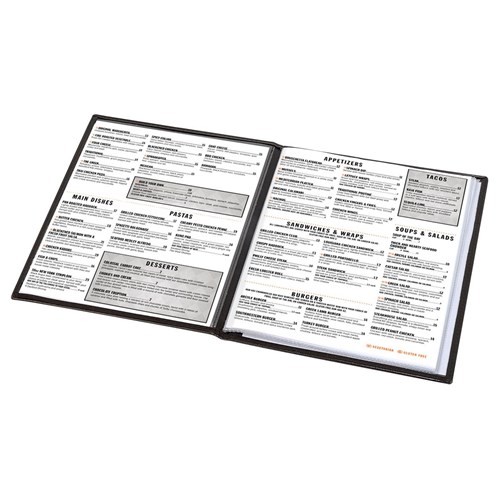 אוגדן A4 כריכה דמוי עור 6 כיסים