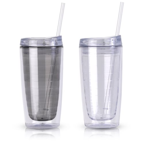 קופנגאן - כוס מבודדת 400 מ"ל עם מכסה וקש