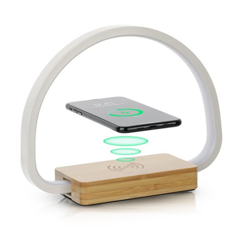 אורורה - מנורת טאץ' מטען אלחוטי מבמבוק ומתכת