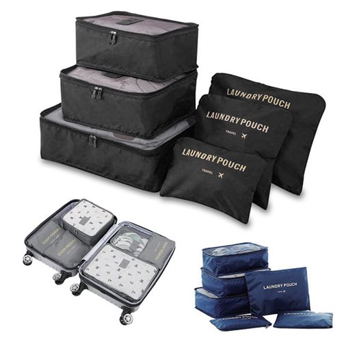 טרקלין - ארגונית נסיעות למזוודה 6 חלקים