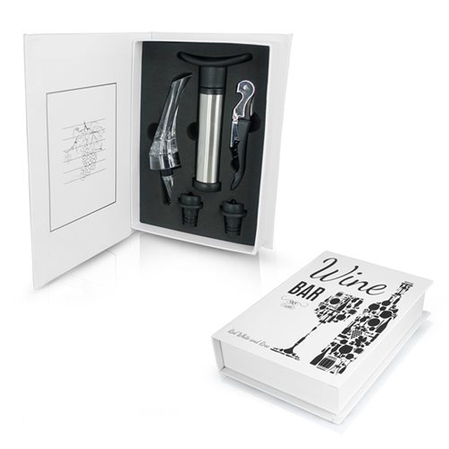 קסטלו - סט יין מפואר בפתיחת ספר עם 5 חלקים