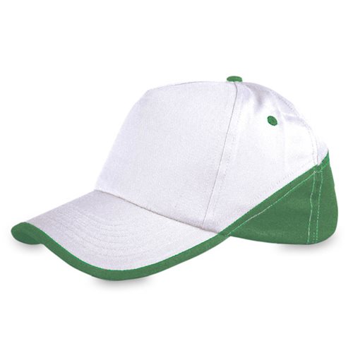 ‏‏391-Sport-cap-D-white-green