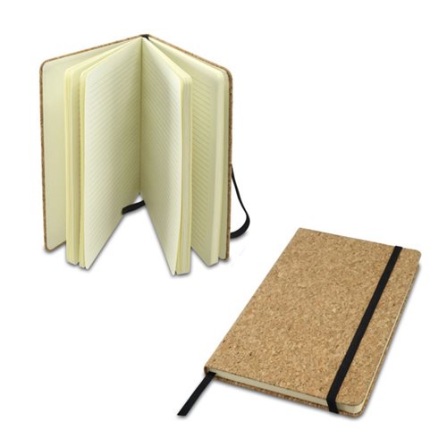 קורק - מחברת 21X13 גימור שעם סגירת גומי