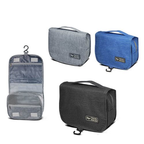 ריפרש - תיק כלי רחצה עשוי אריג דו גווני