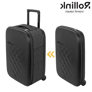 FLEX EARTH - המזוודה המתקפלת הדקה ביותר בעולם עליה למטוס 21'' של מותג המזוודות החכמות Rollink