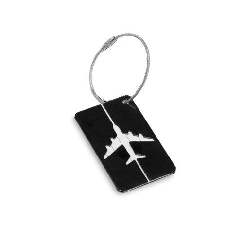 מטס - תג שם למזוודה מעוצב עשוי מתכת