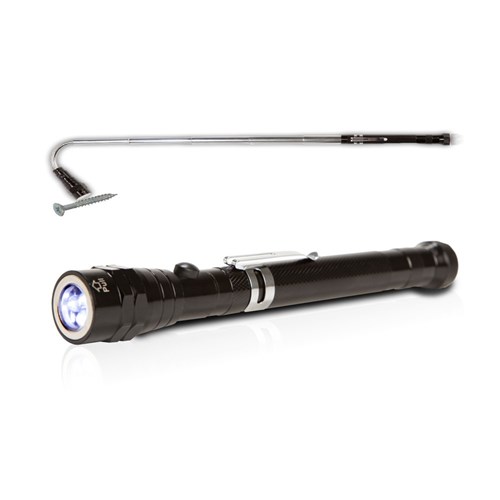 לונג - פנס שטח מקצועי טלסקופי 5 לדים ו2- מגנטים במארז מתנה