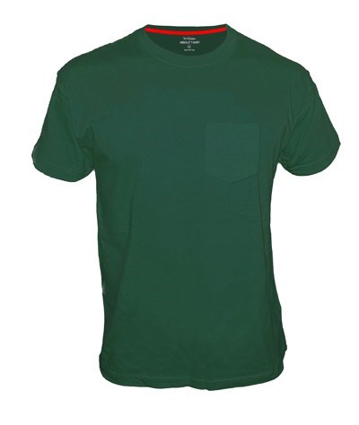 חולצת טריקו ש.קצר 100% +כיס