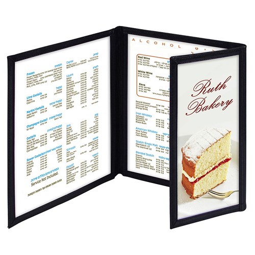 אוגדן שקוף כפול וחצי