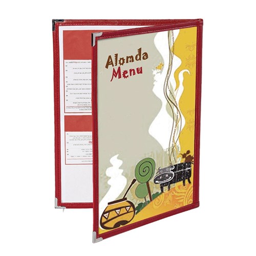 אוגדן A4 שקוף כפול