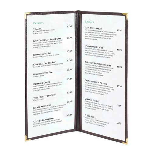 אוגדן שקוף צר כפול