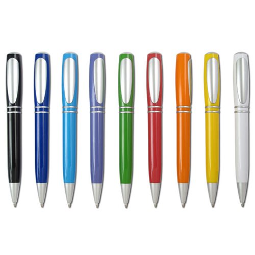 קליפי - עט כדורי פלסטי פתיחה בסיבוב