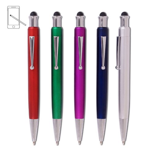 אוייסטר - עט כדורי אבזרי מתכת עם כרית מגע