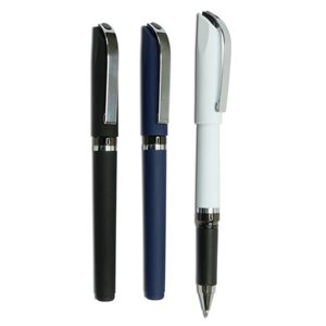 רינגו - עט עם גריפ גומי בשילוב אביזרי מתכת