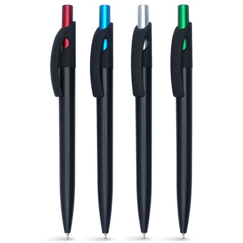 אנג'ל - שחור עט ג'ל חוד מחט, גוף שחור