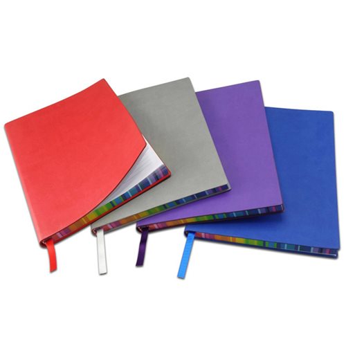 פריזמה - מחברת A-5 כריכת P.U צבעונית רכה