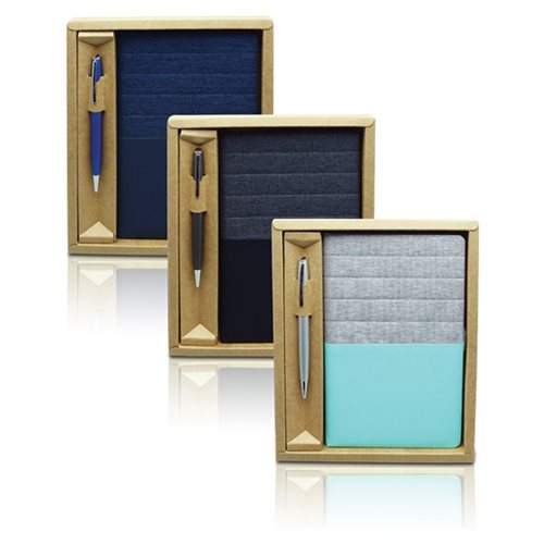 קומבי אתניק - סט מחברת מהודר עם עט מתכתי