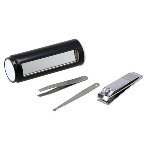 לוק - סט מניקור בקופסת גליל עם מראה