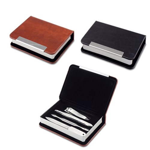 סטייל - סט מניקור איכותי במארז מפואר דמוי עור