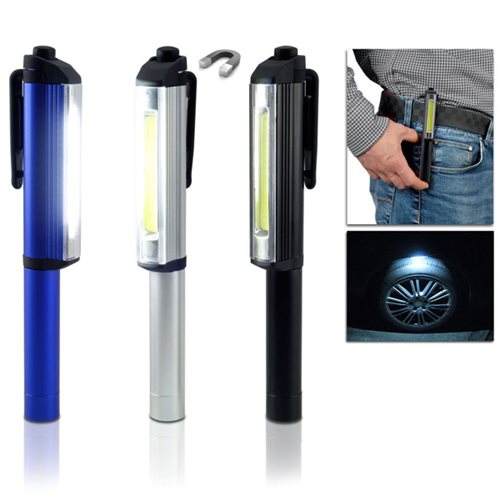 בולט - פנס COB אלומיניום גלילי עם תפס מגנטי