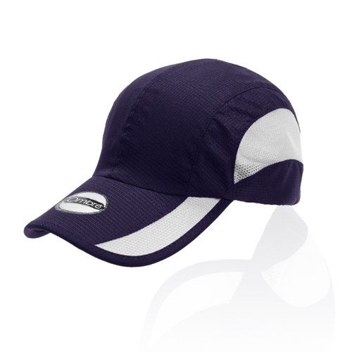 RUN - כובע 6 פאנלים עשוי מייקרופייבר עם רשתות לאיוורור - מבית העיצוב Ombre